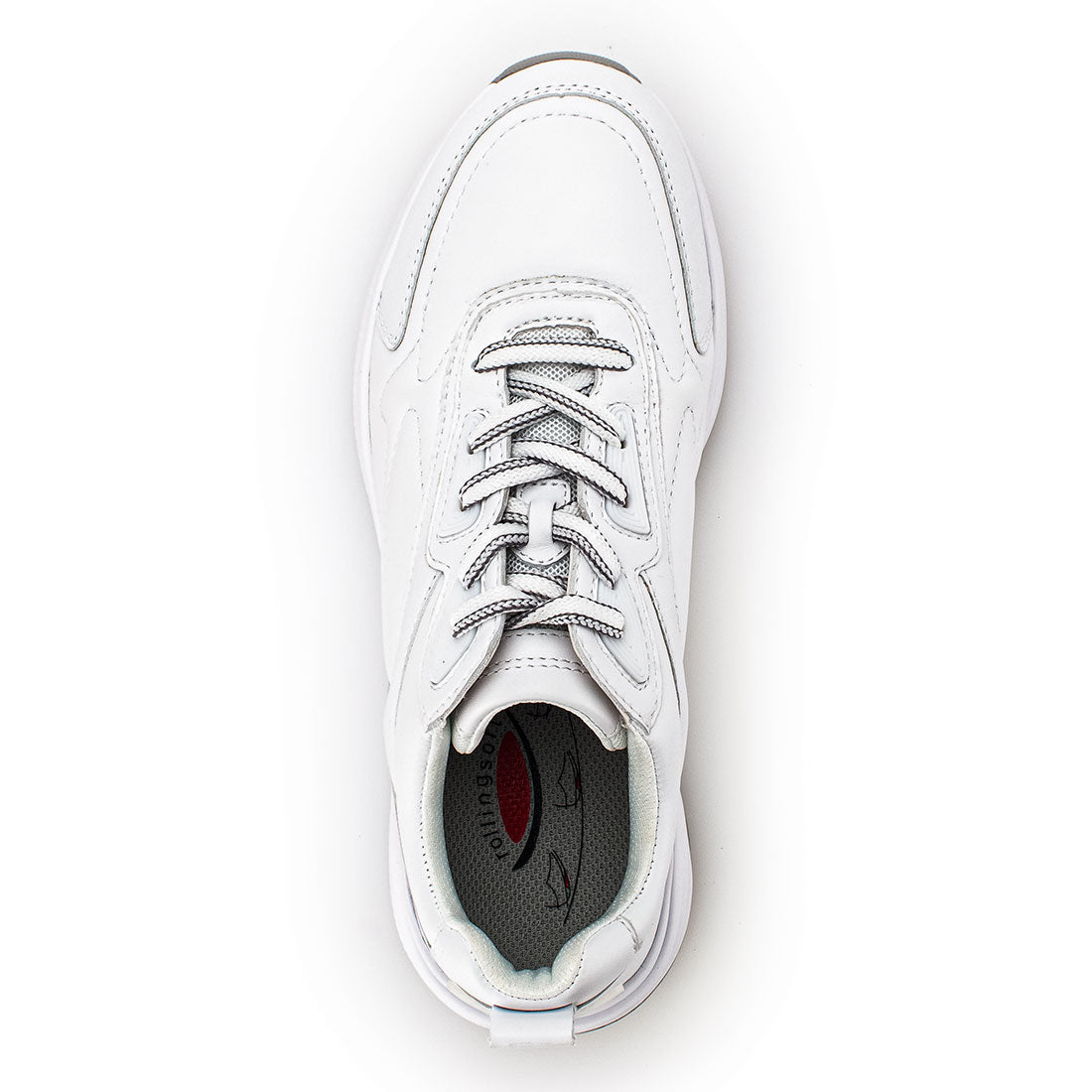 ROLLINGSOFT White leather sneaker with laces,