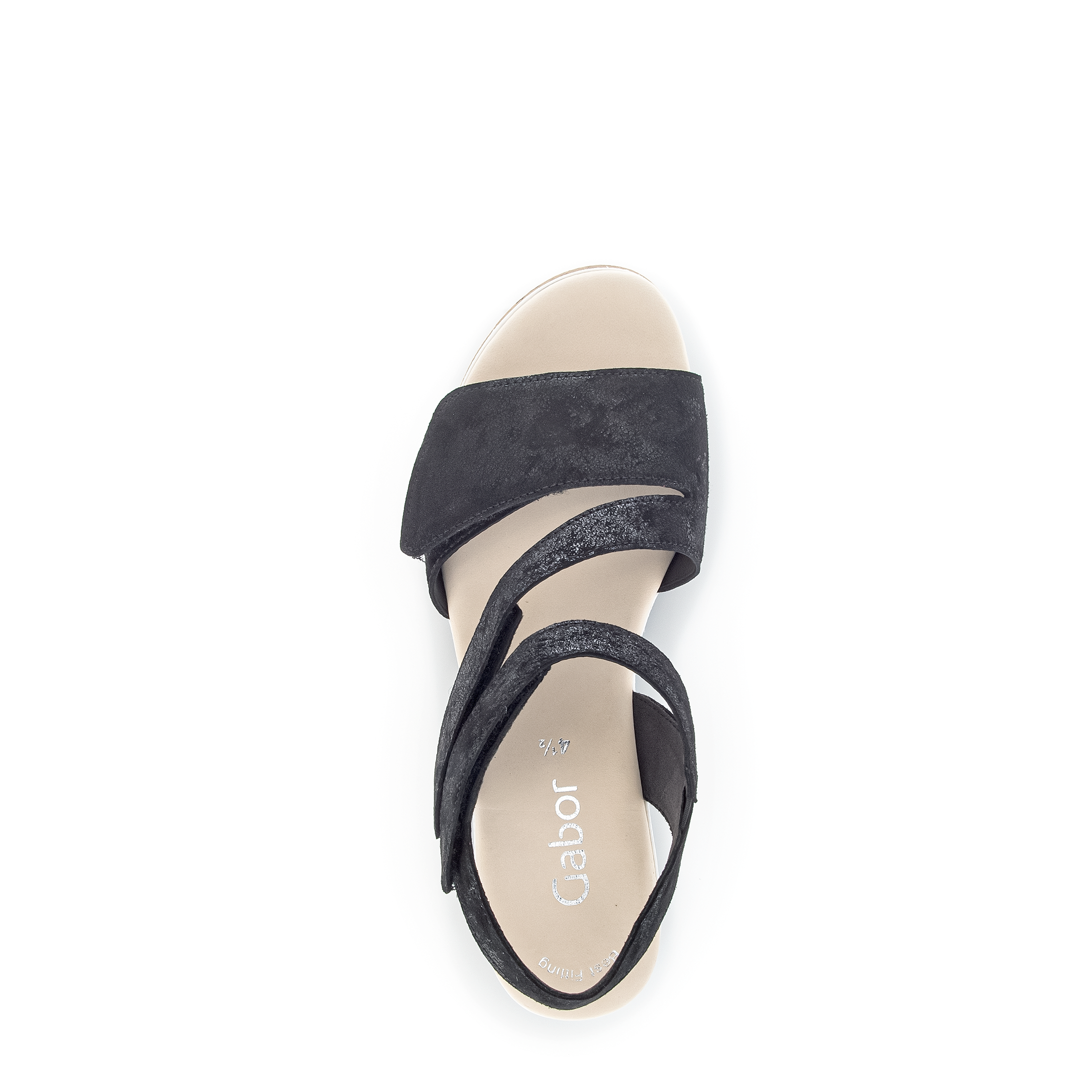 24.640 - QUARTER STRAP WEDGE VELCRO SANDAL