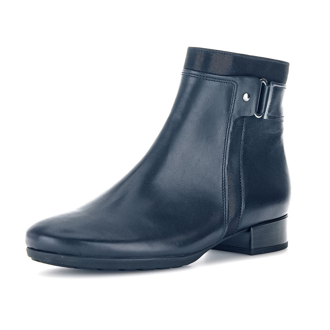 GABOR Blue leather boot width H,