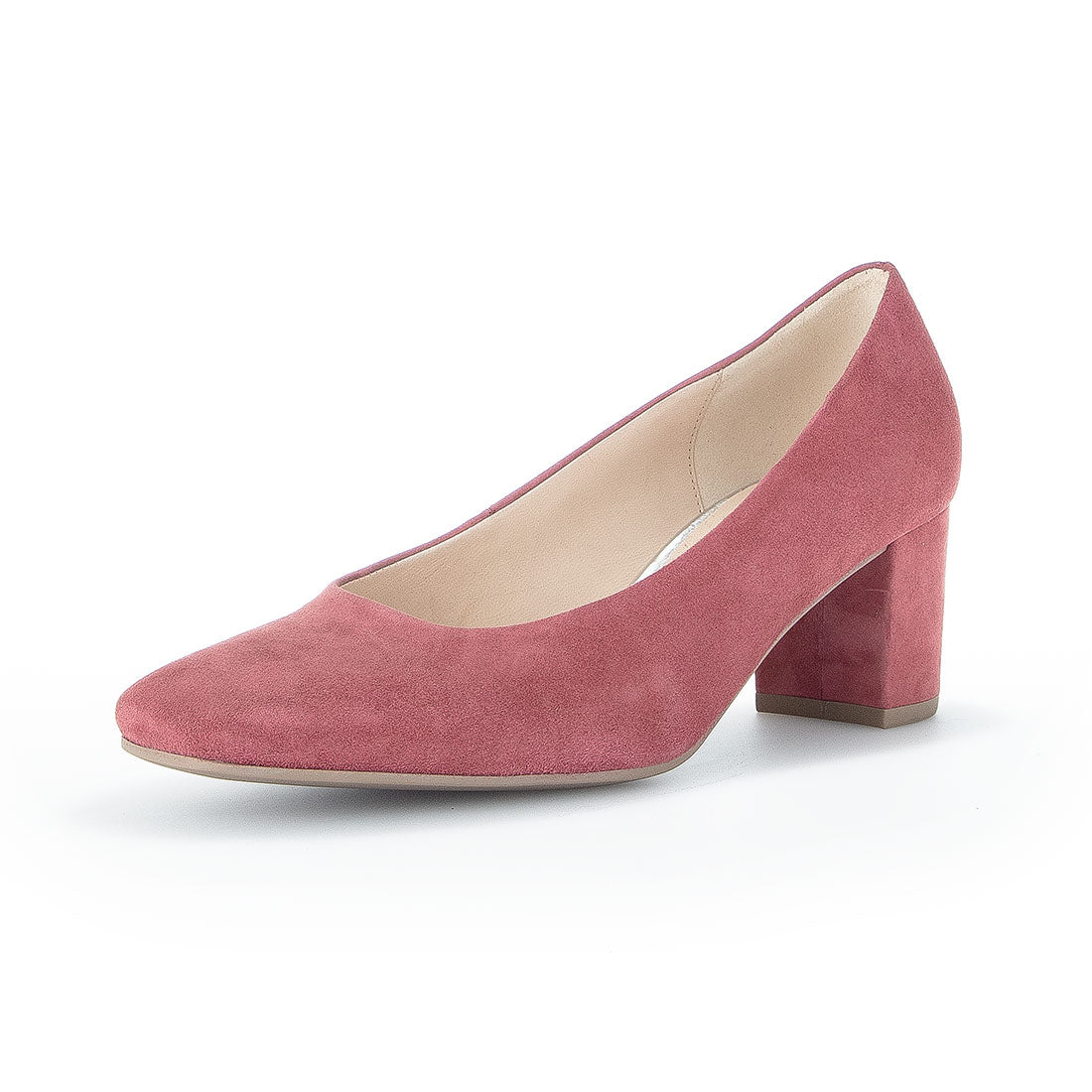 GABOR Berry suede pump with square toe,