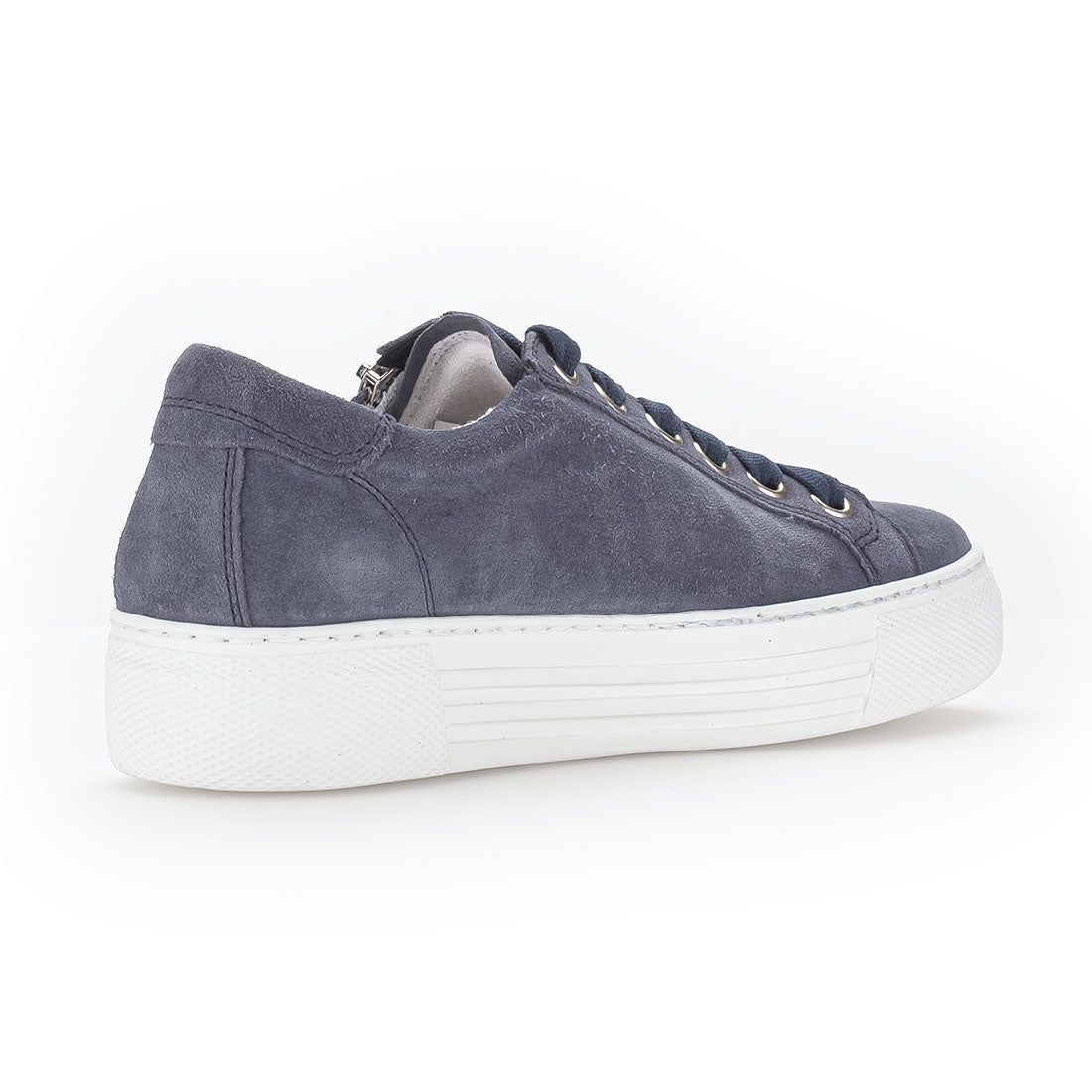 GABOR Jeans blue suede sneaker,