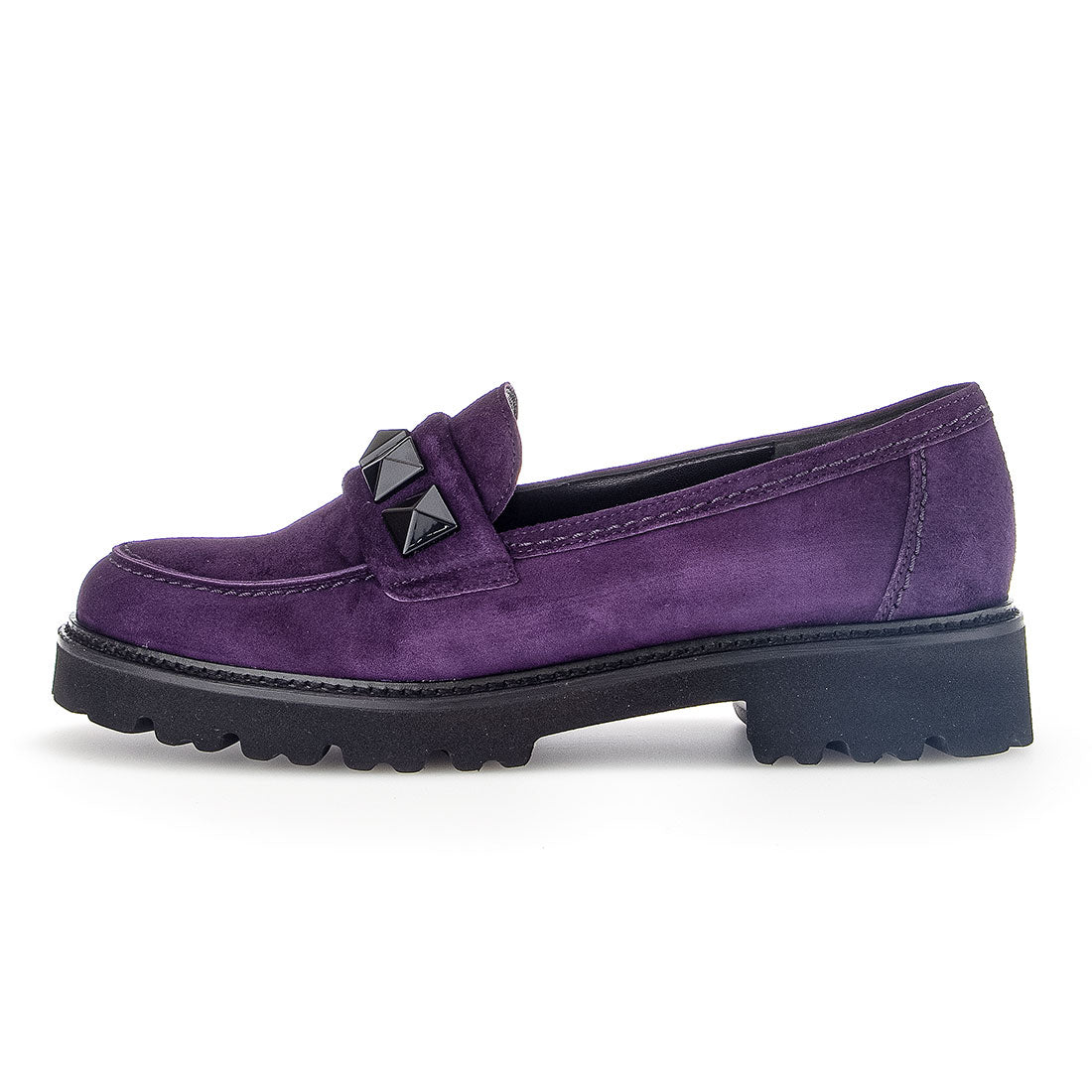 GABOR Purple suede loafer,