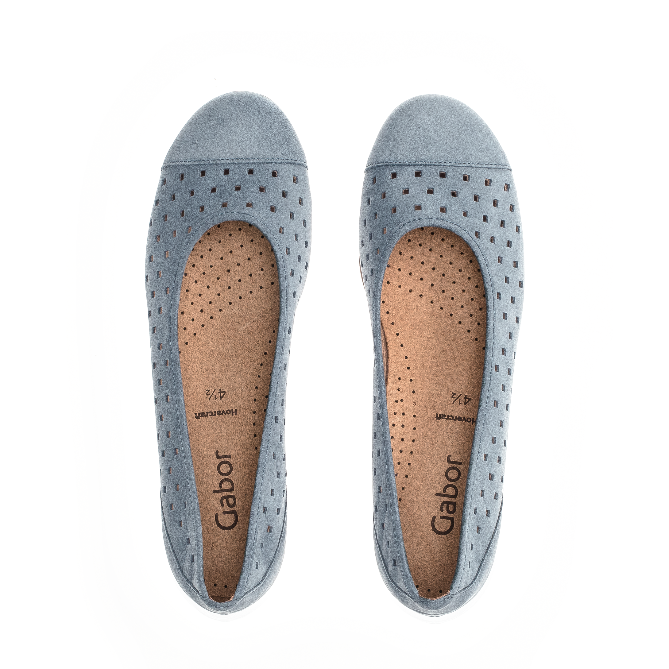 24.169 - CAP TOE PERFORATED BALLET FLAT