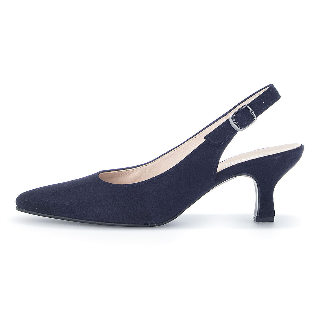 GABOR Blue suede slingback,
