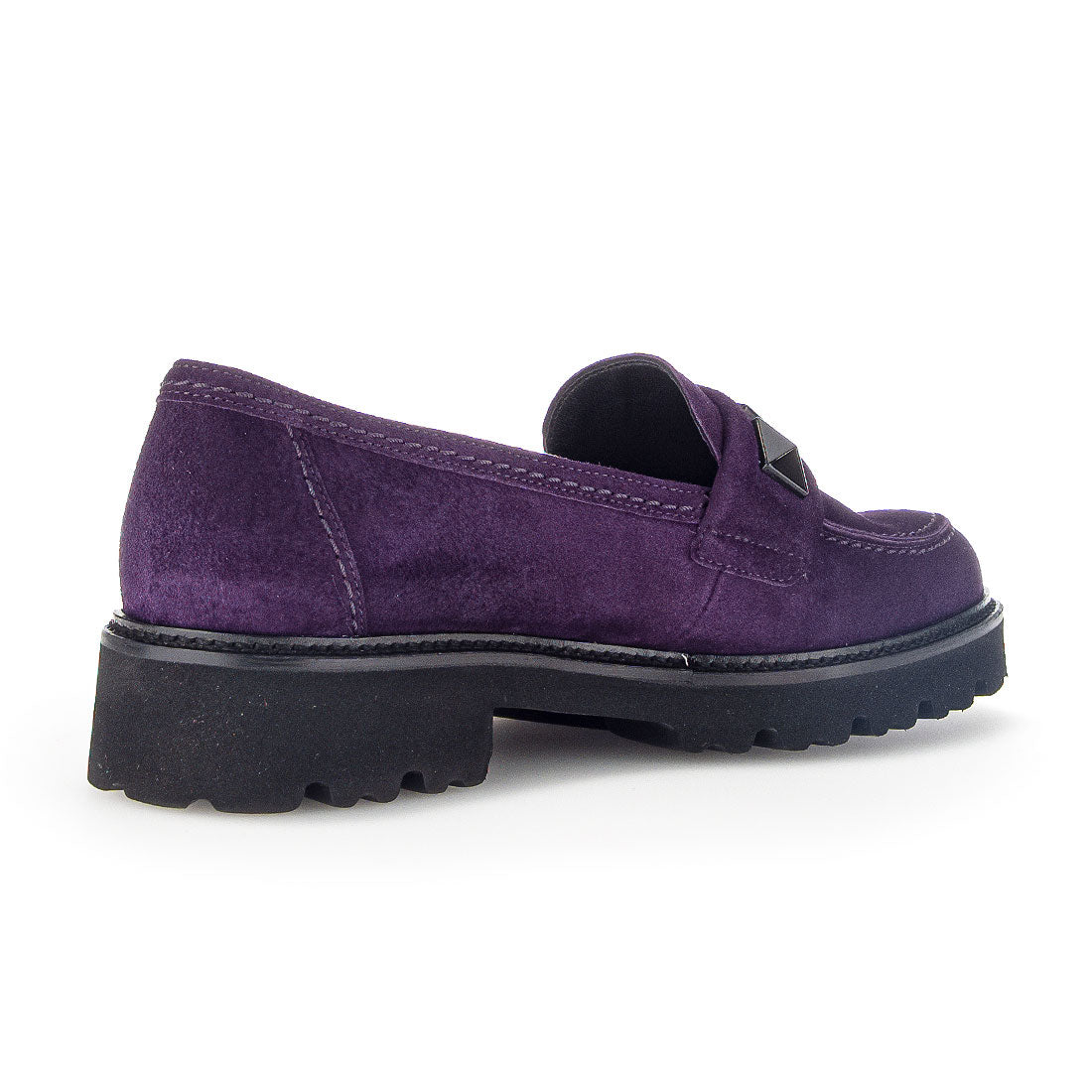 GABOR Purple suede loafer,