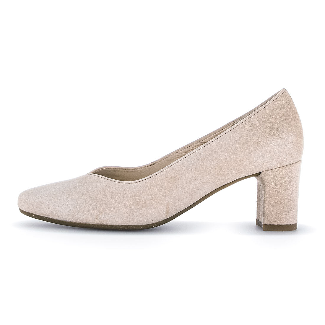 GABOR Oak beige suede pump with pointed toe,