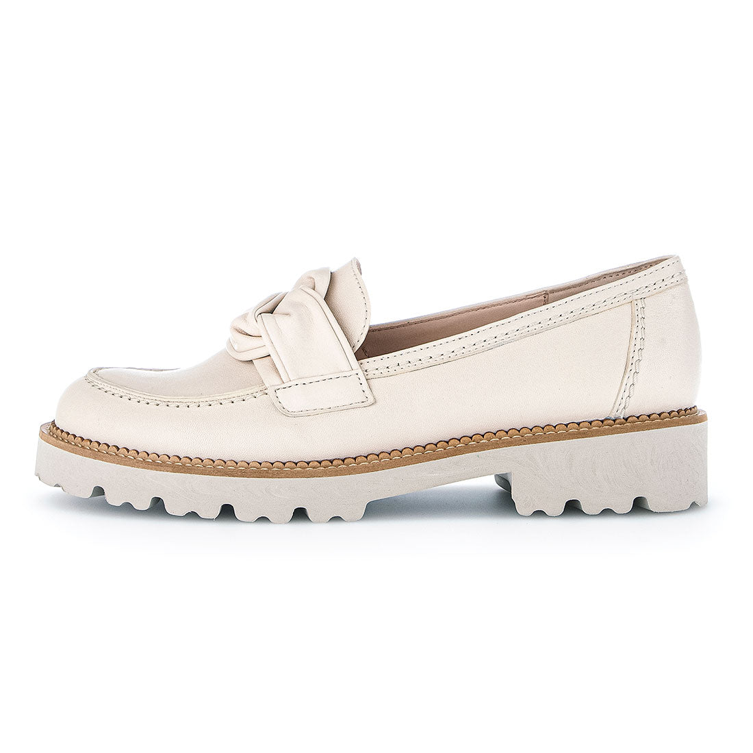GABOR Off-white leather loafer,