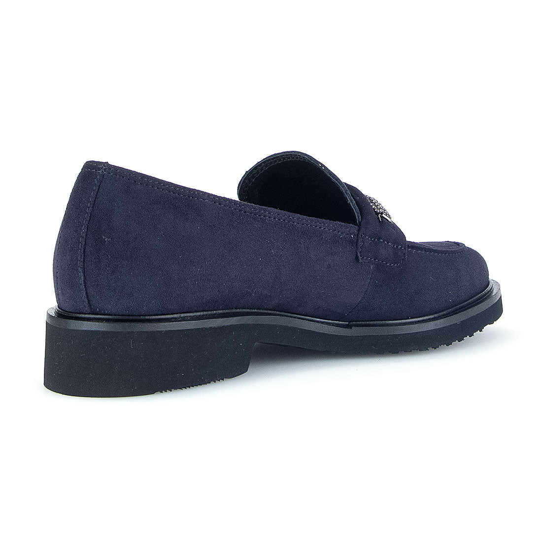 GABOR Atlantik suede loafer with decorative stone,