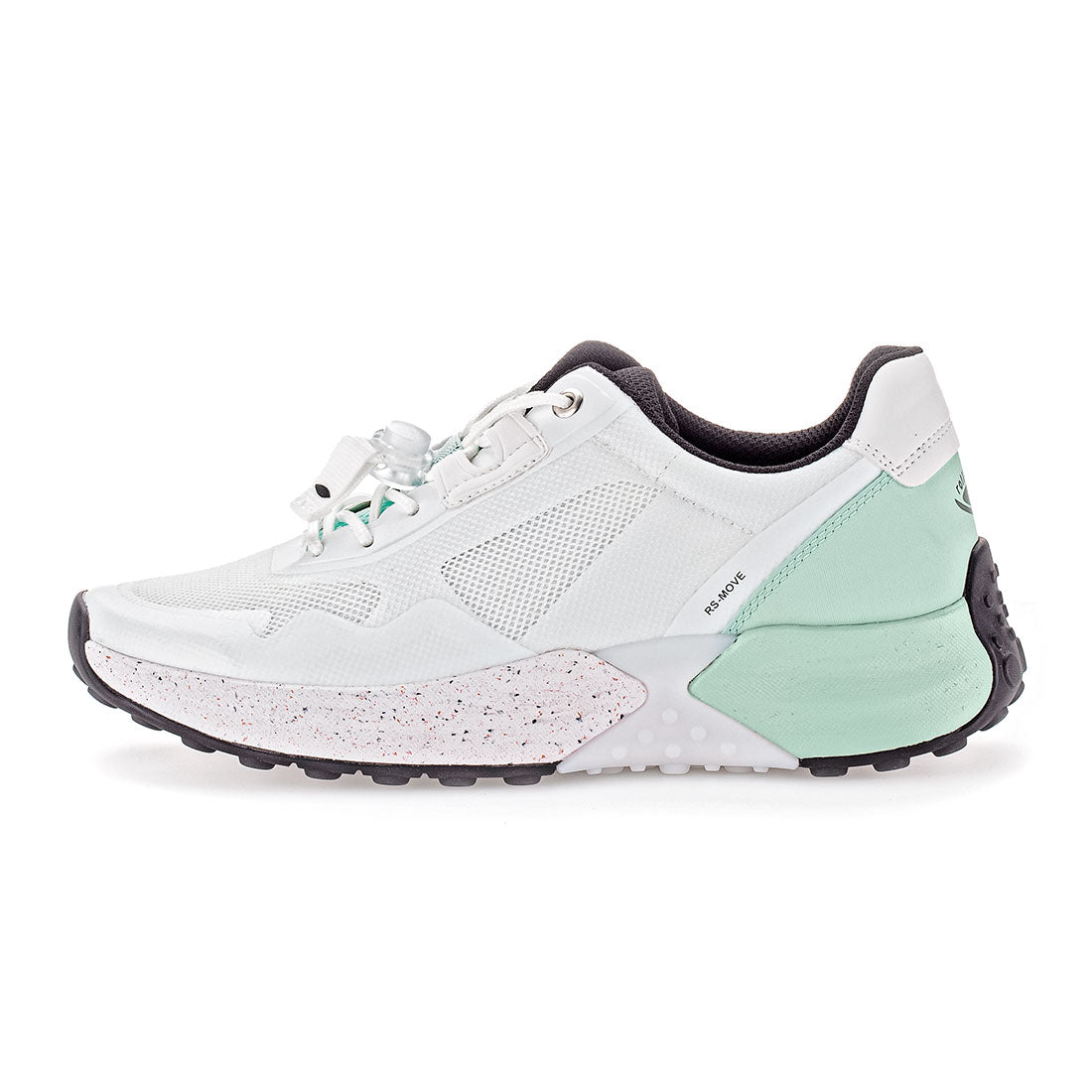 ROLLINGSOFT White/green textile sneaker (vegan),