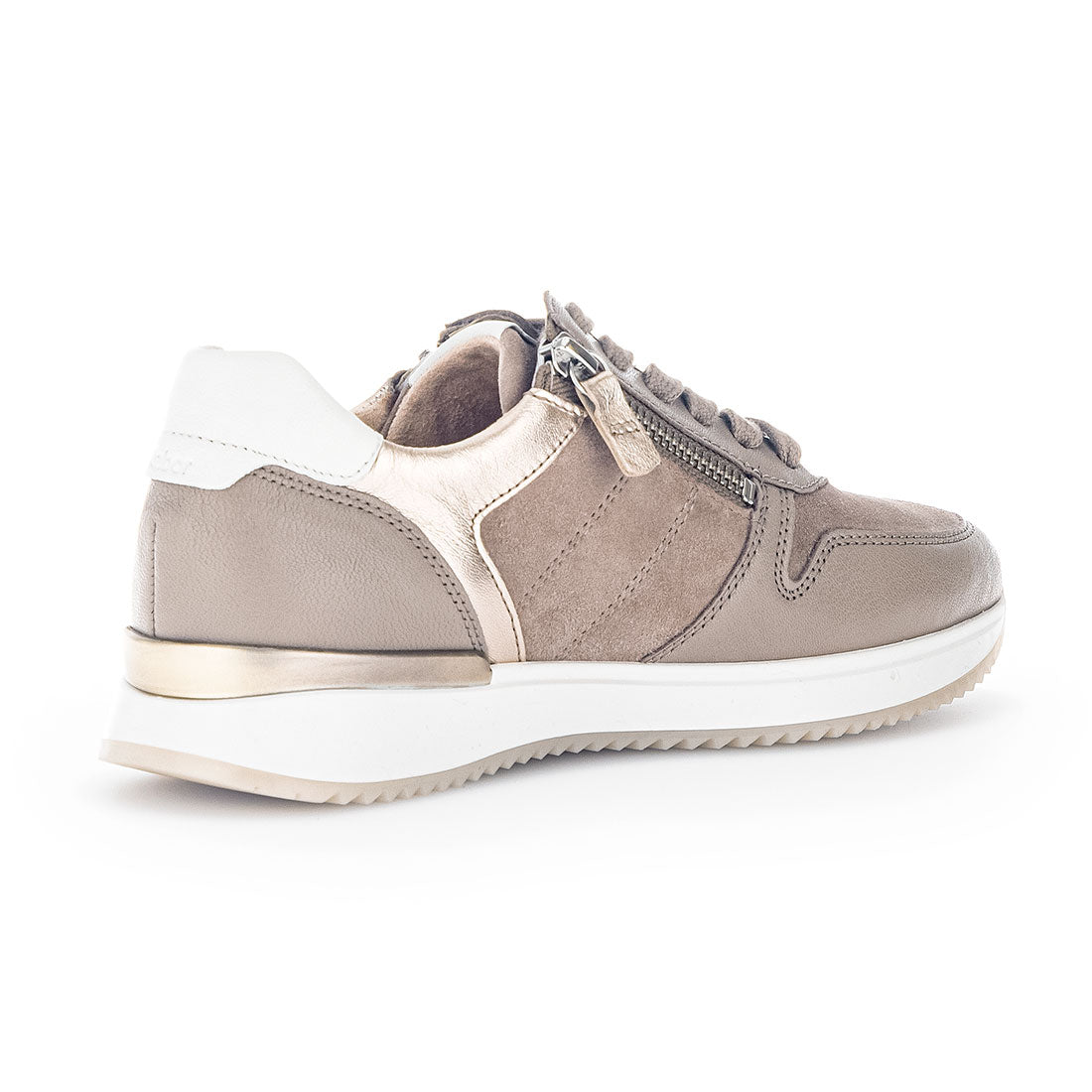GABOR Dark nude suede/leather sneaker,