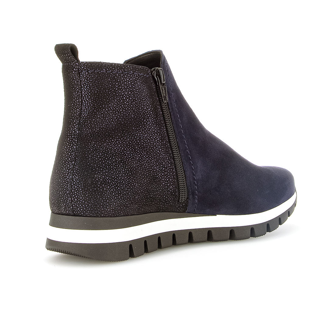 GABOR Blue suede dust le elastic + zipper,