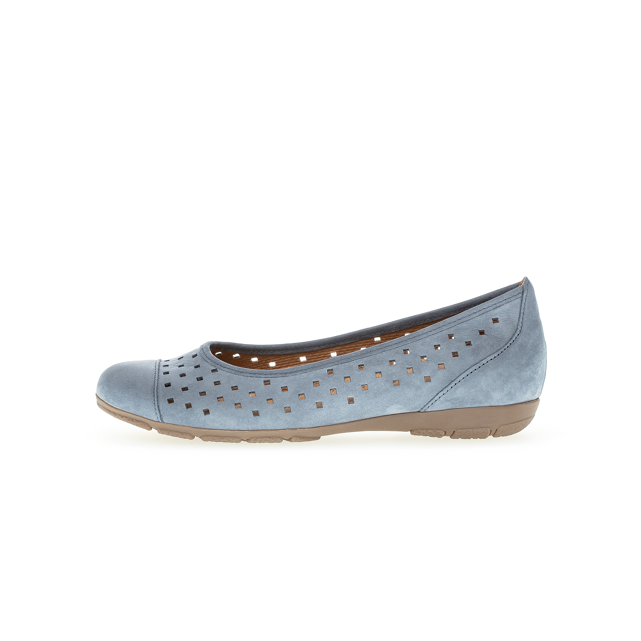 24.169 - CAP TOE PERFORATED BALLET FLAT