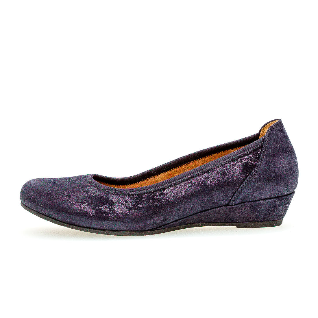 GABOR Blue nubuck with metallic effect,