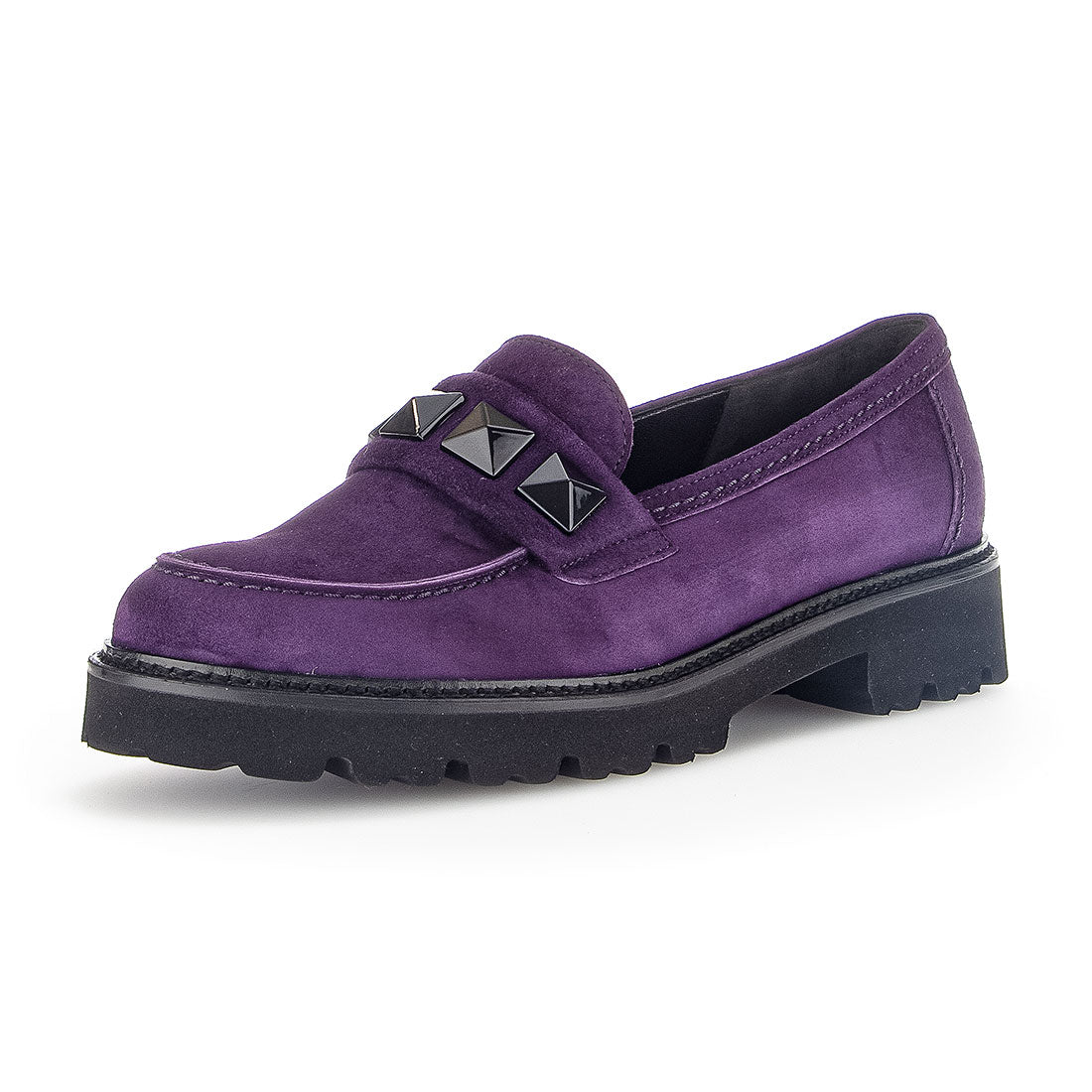 GABOR Purple suede loafer,