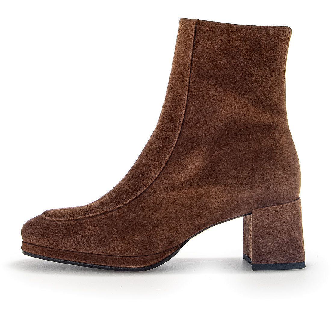 GABOR middle brown suede boot,