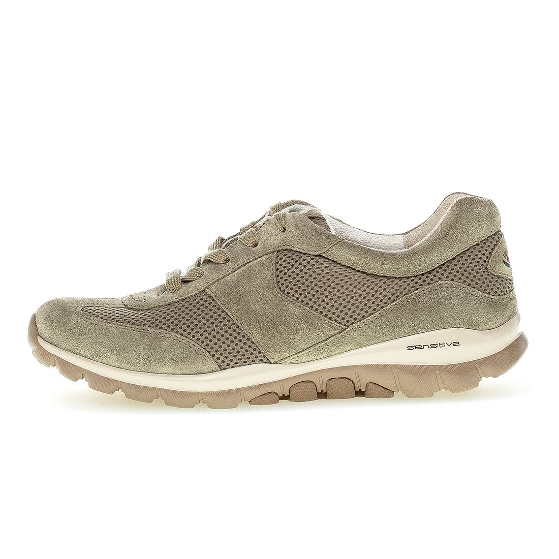 ROLLINGSOFT Sage green suede with mesh/textile,
