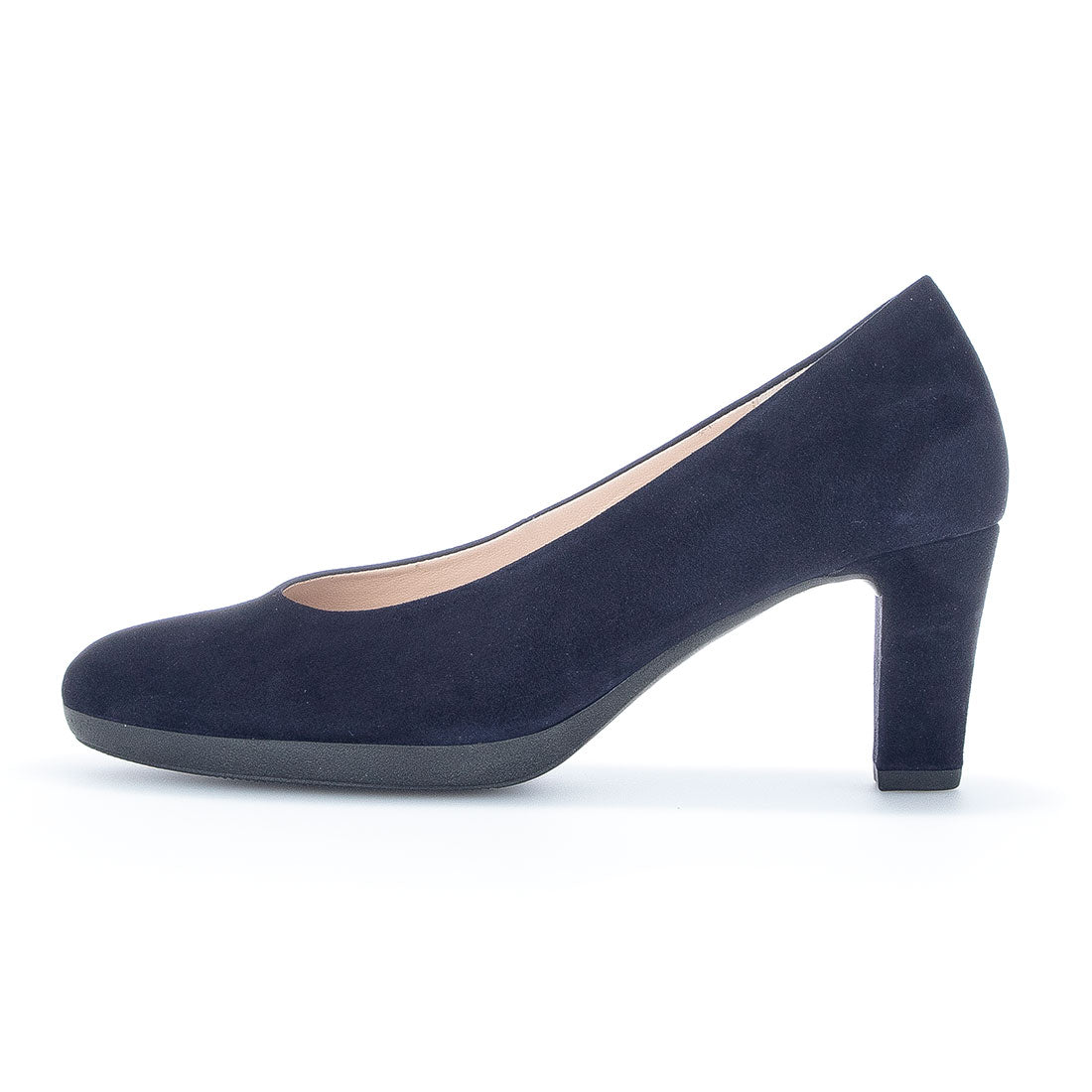 GABOR Dark blue suede with rubber platform,