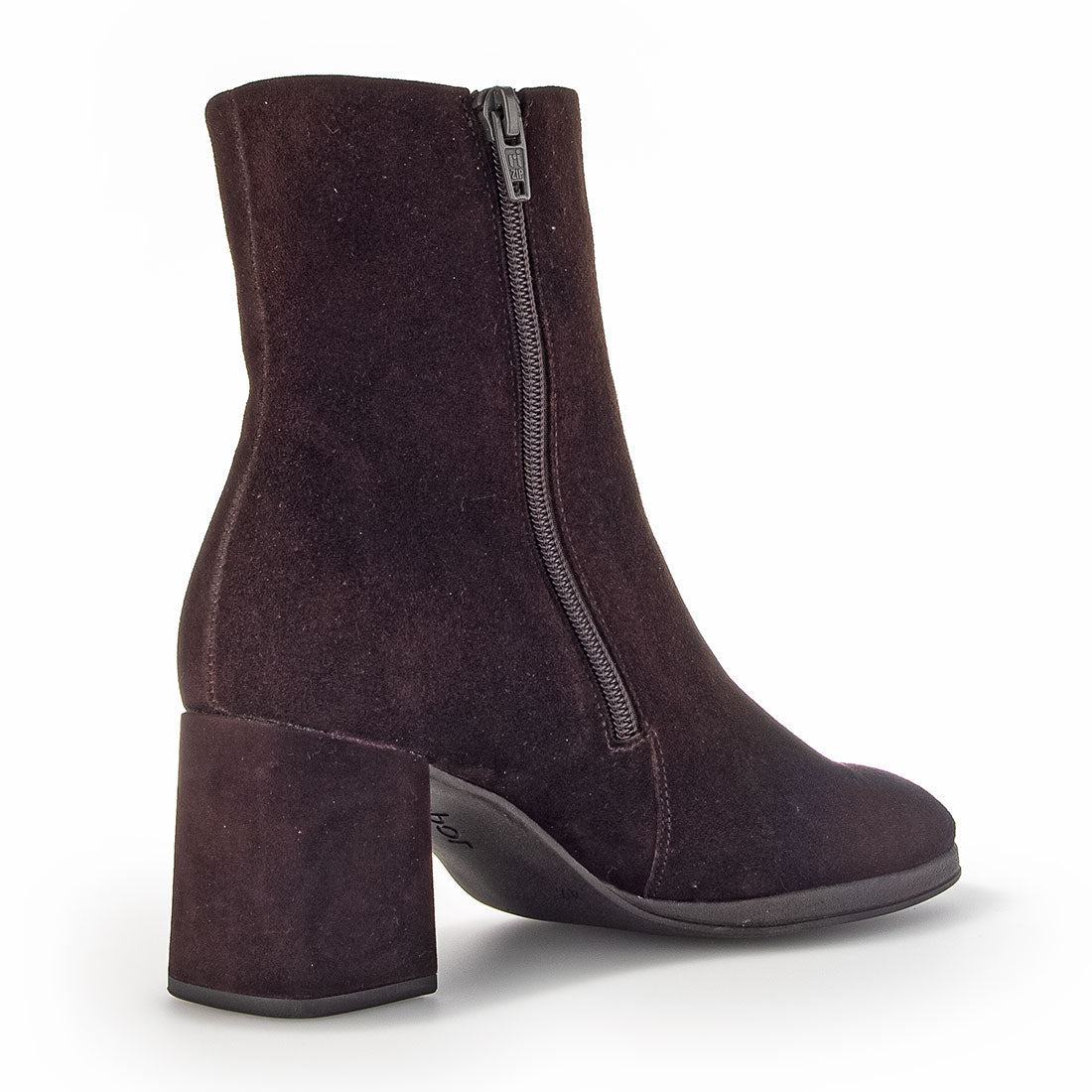 GABOR Chocolate brown suede boot,