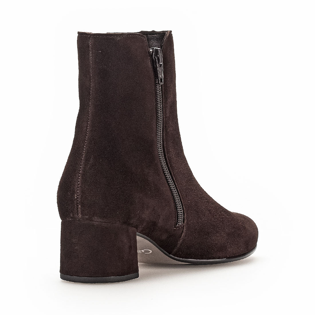 GABOR Chocolate brown suede boot,