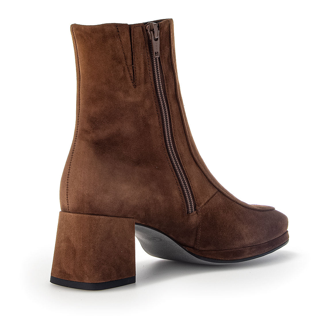 GABOR middle brown suede boot,