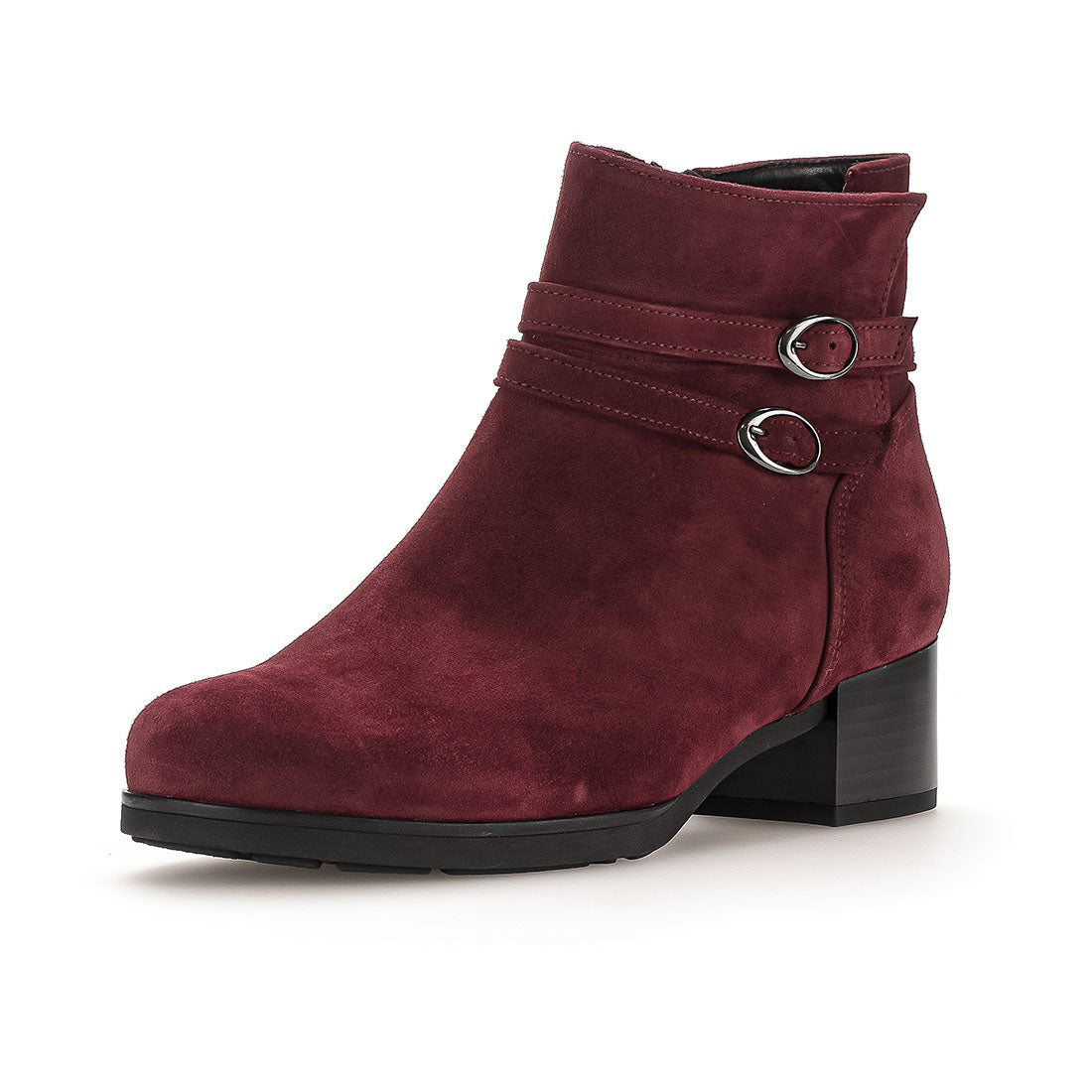 GABOR Bordeaux red suede boot,