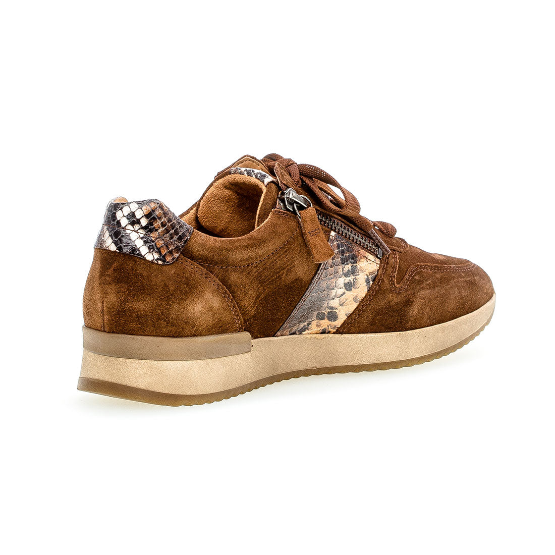 GABOR Whiskey suede sneaker with hose,