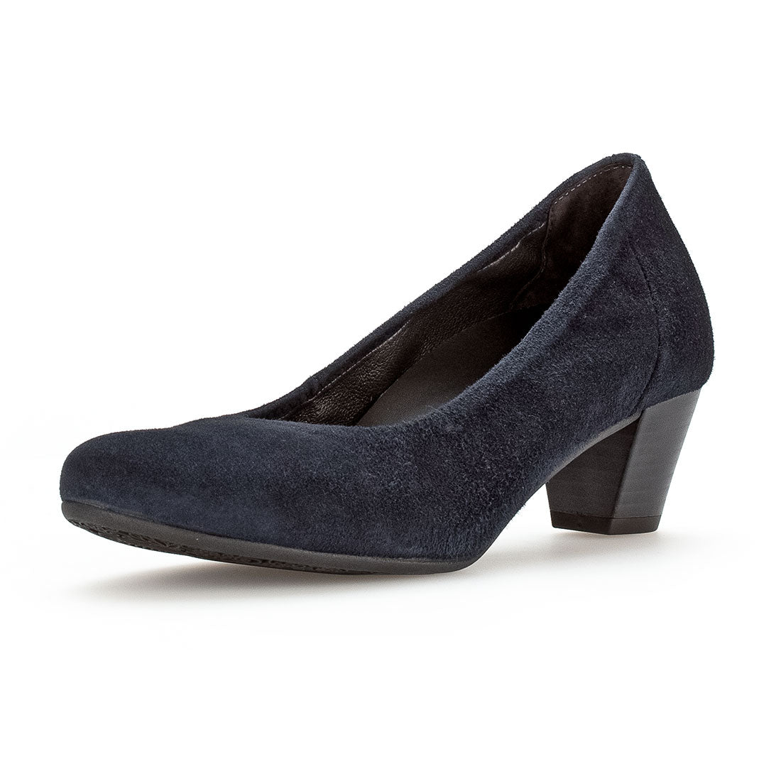GABOR Blue suede pump width H,