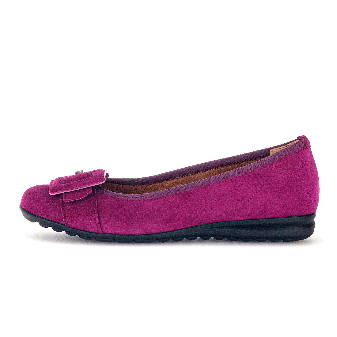 GABOR Fuchsia suede ballerina,