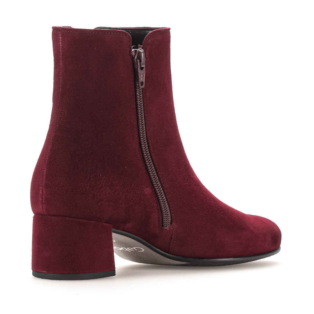 GABOR Bordeaux red suede boot,