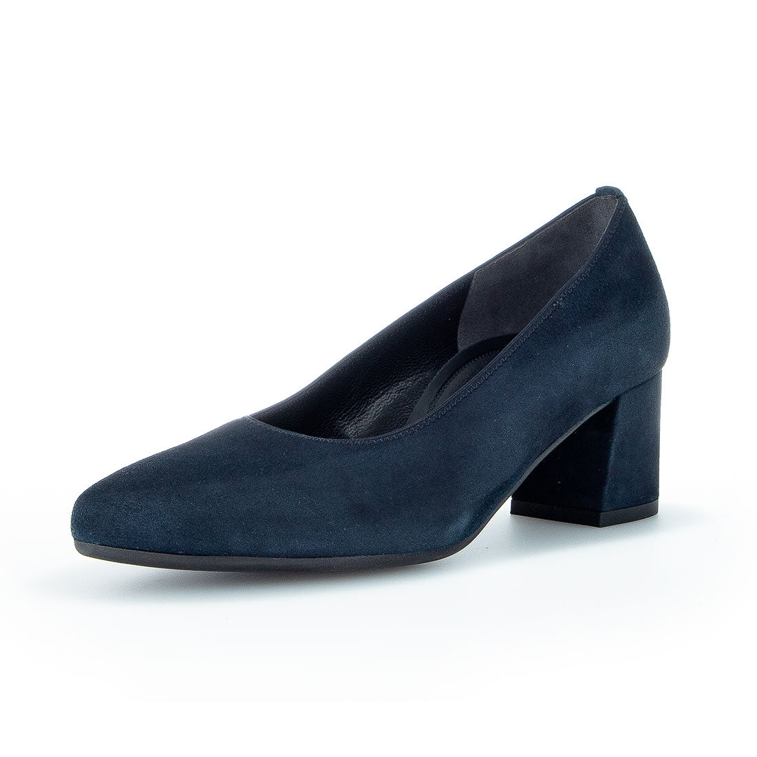 GABOR Blue suede pump,