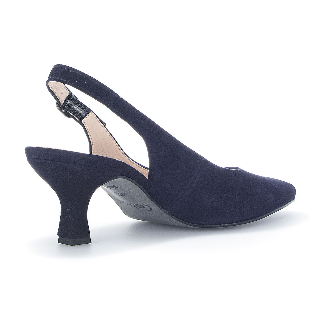 GABOR Blue suede slingback,