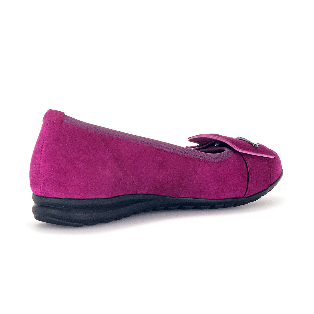 GABOR Fuchsia suede ballerina,