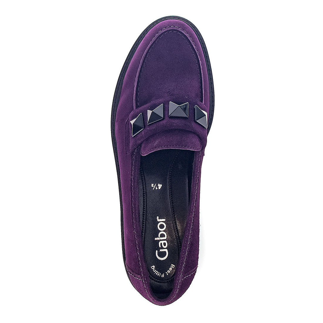 GABOR Purple suede loafer,