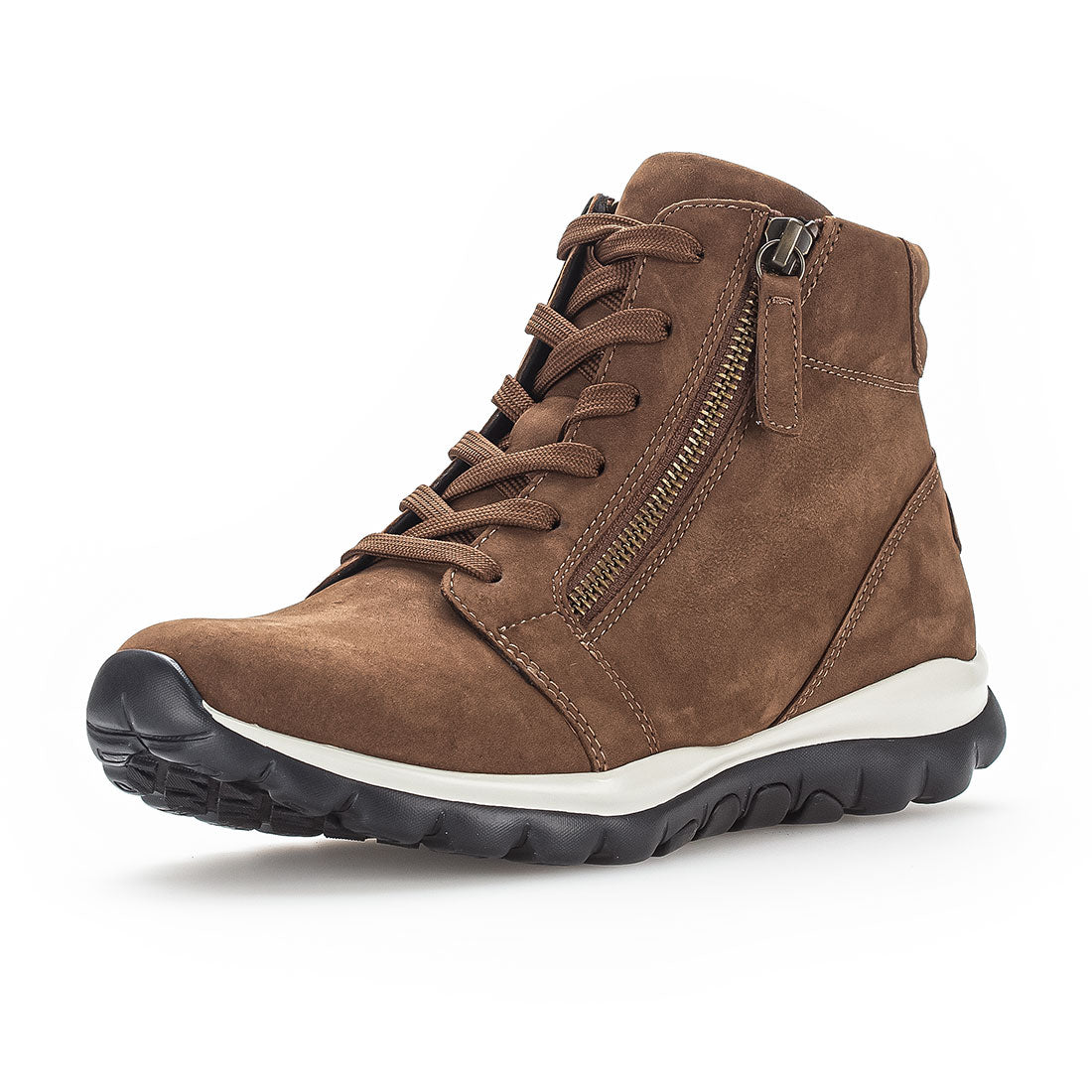 ROLLINGSOFT Whiskey nubuck with lace + zipper,