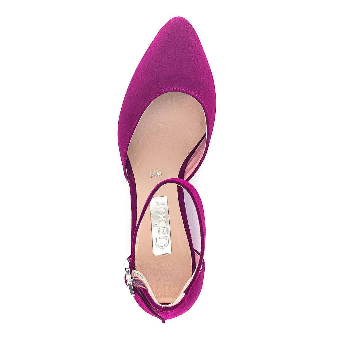 GABOR Orchid suede shoes with ankle strap,