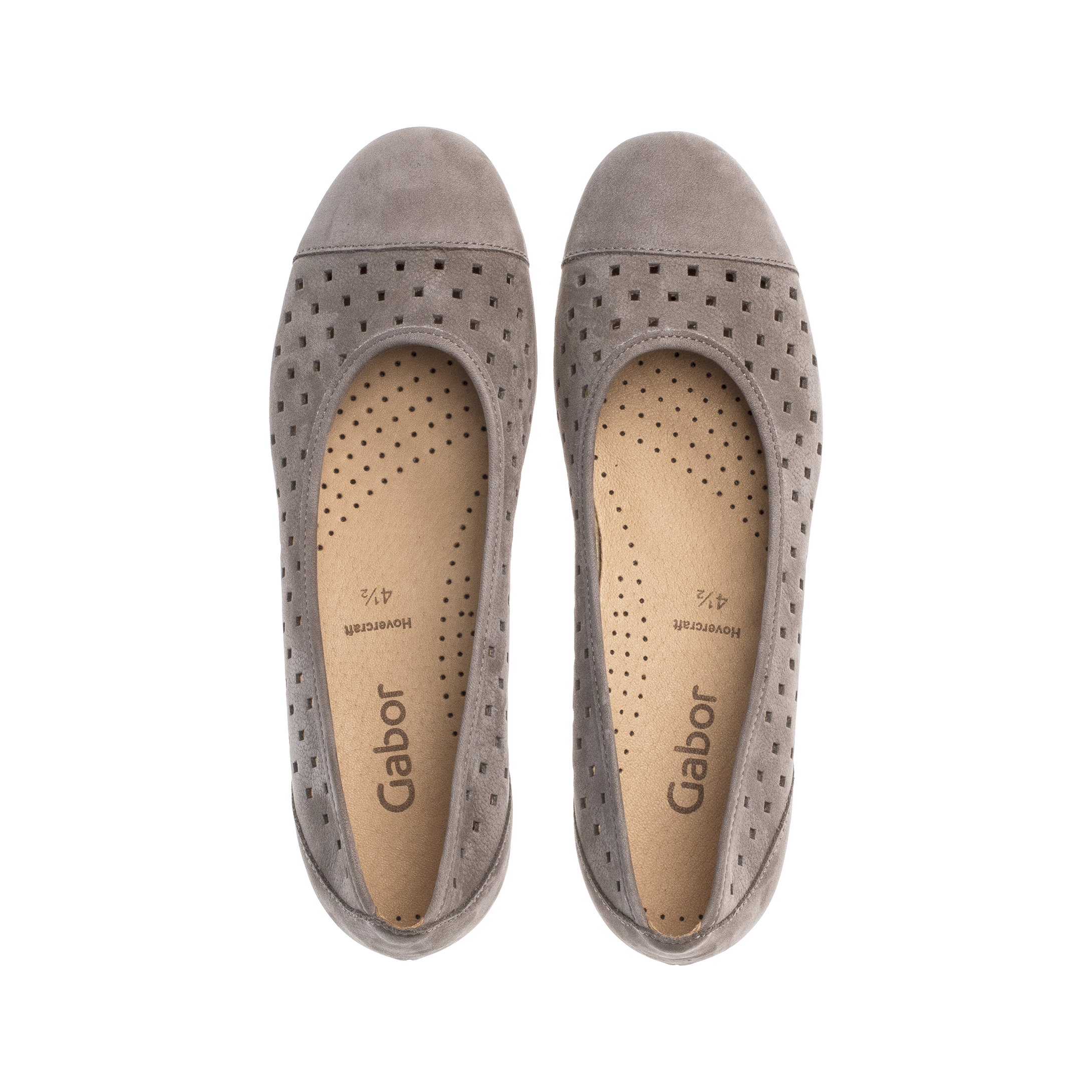 24.169 - CAP TOE PERFORATED BALLET FLAT