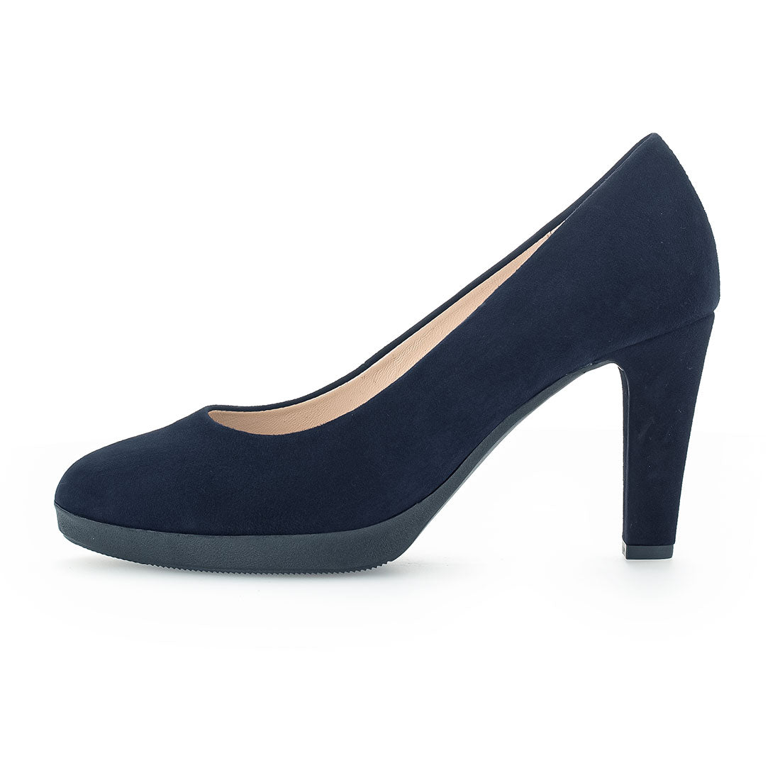 GABOR Dark blue suede with rubber platform,