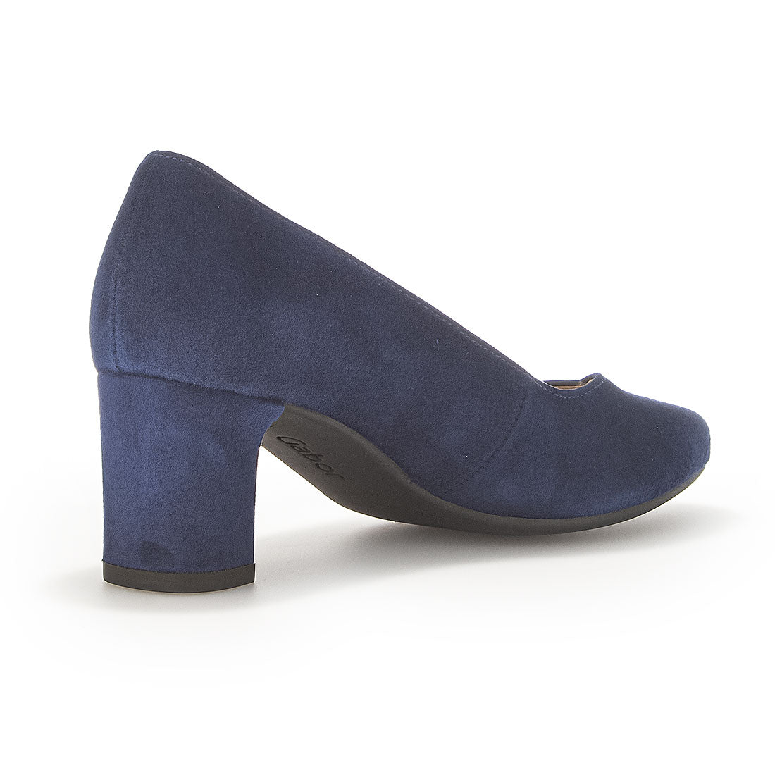 GABOR Blue suede pump with pointed toe,