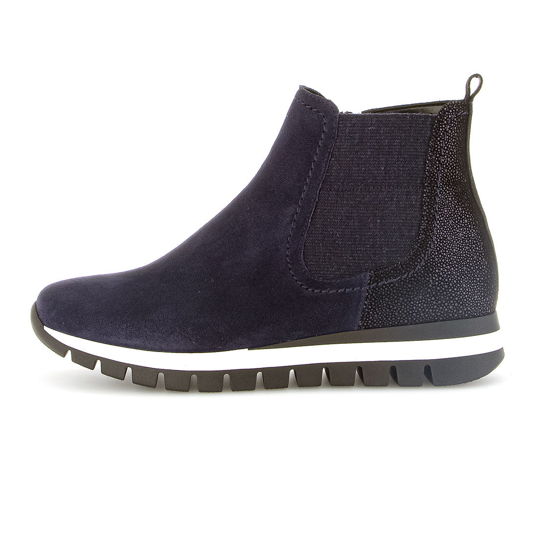 GABOR Blue suede dust le elastic + zipper,