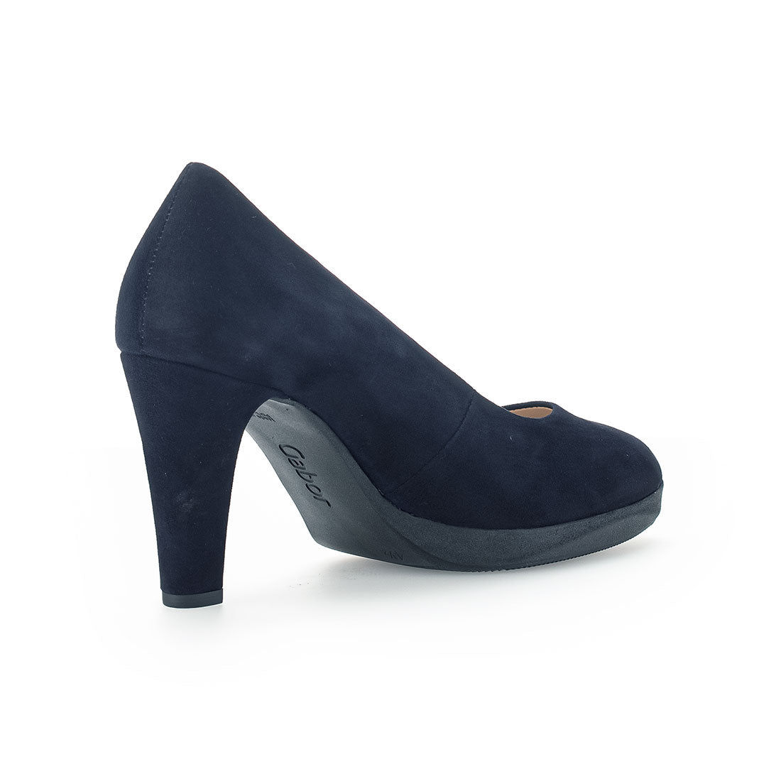 GABOR Dark blue suede with rubber platform,