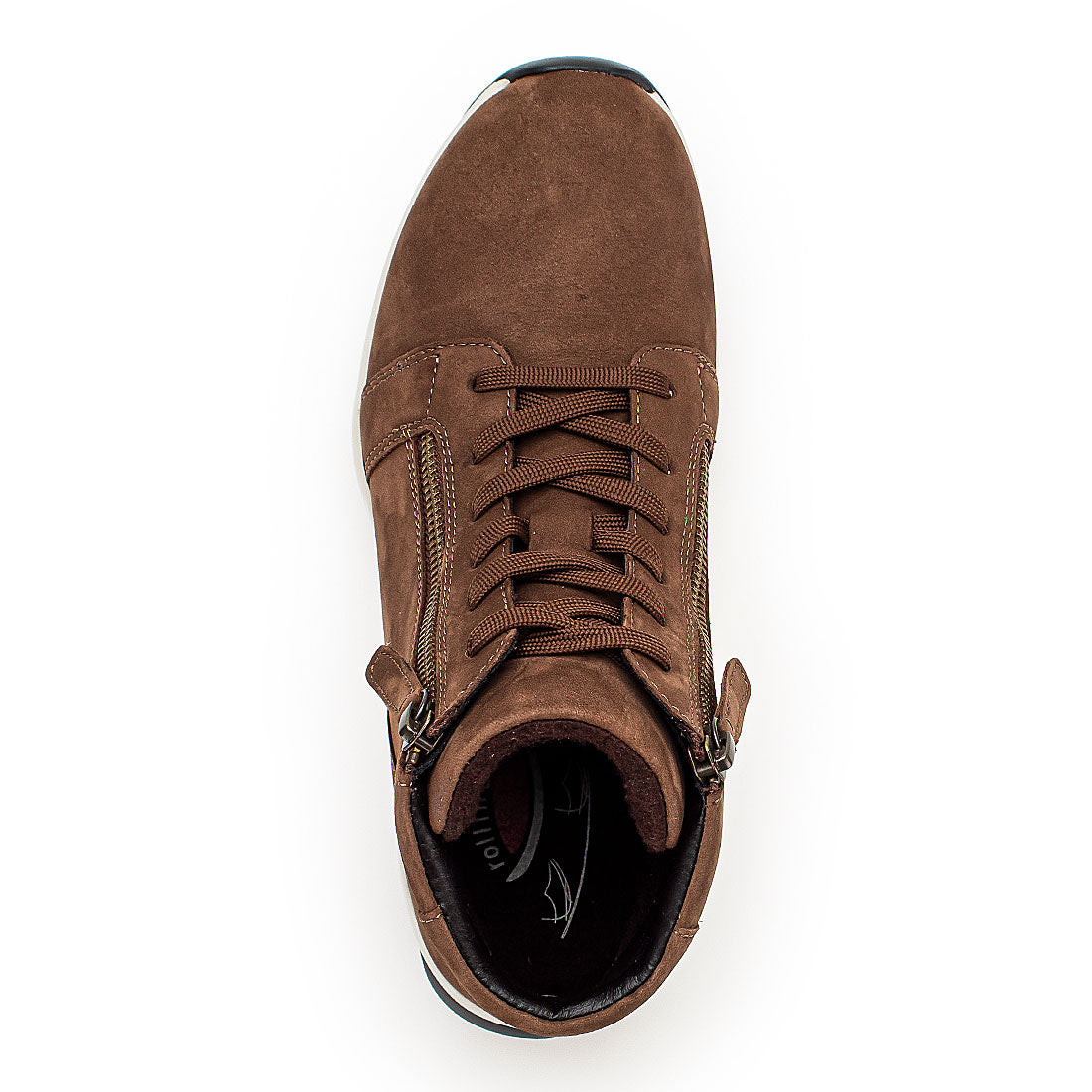 ROLLINGSOFT Whiskey nubuck with lace + zipper,