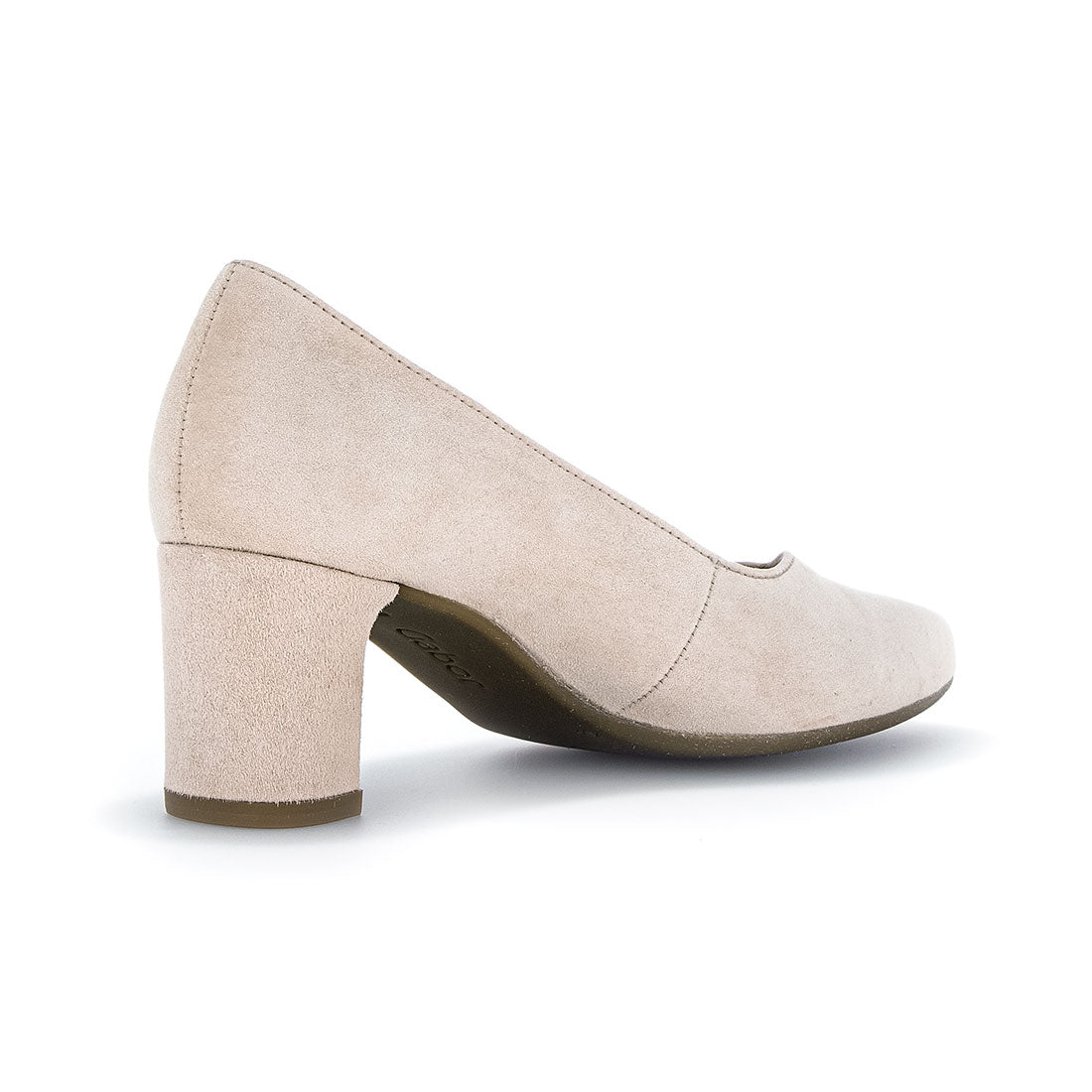 GABOR Oak beige suede pump with pointed toe,