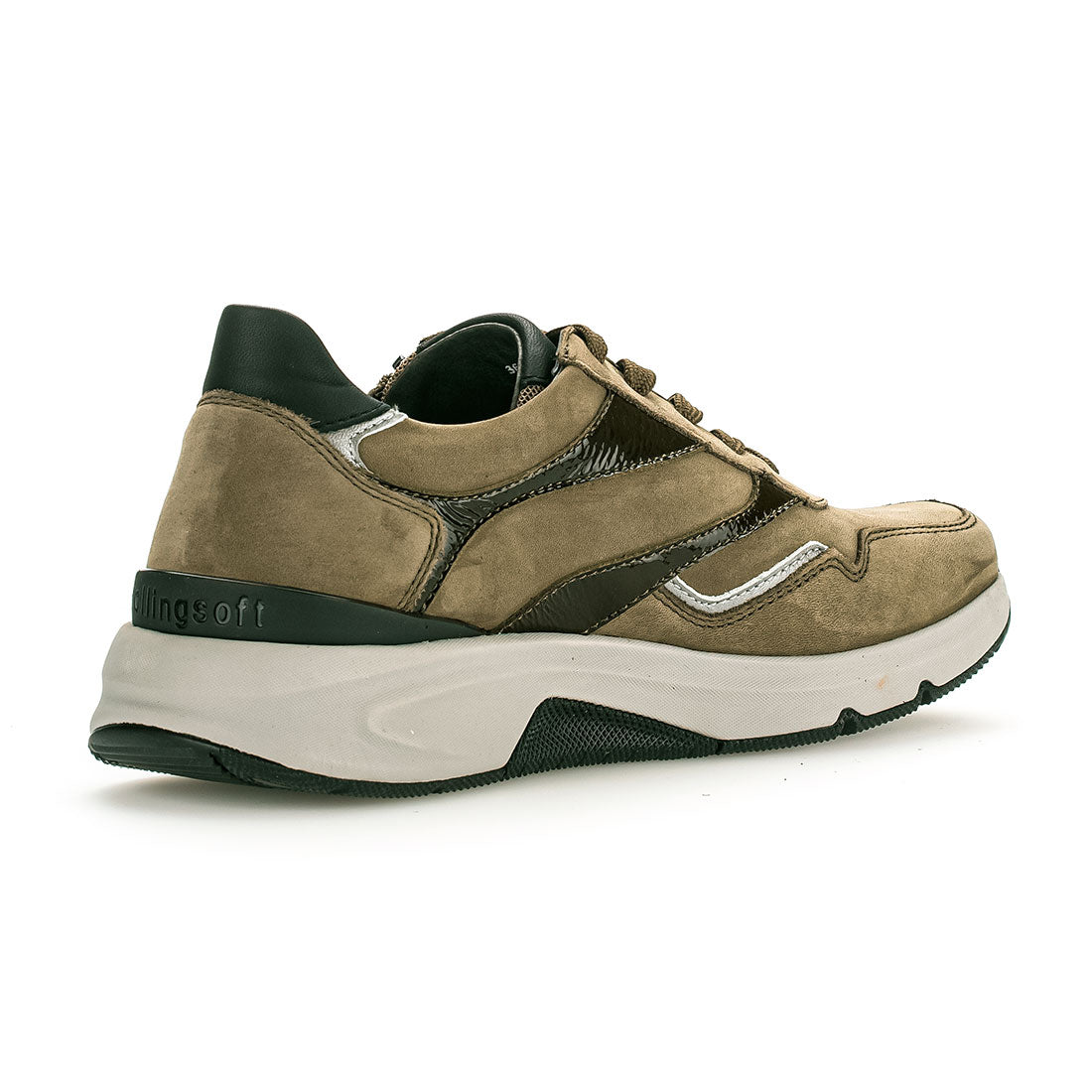 ROLLINGSOFT Olive green nubuck sneaker,