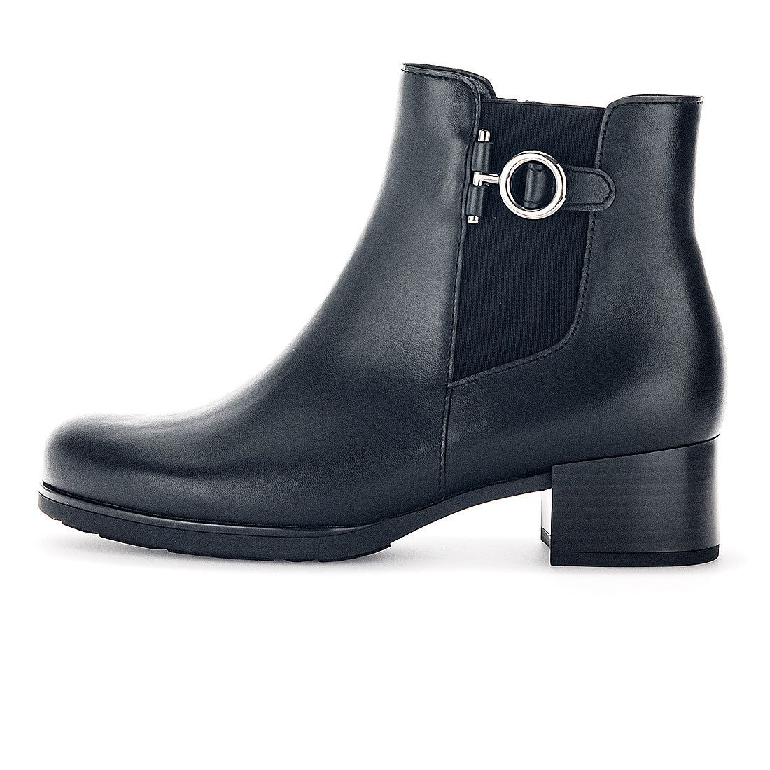 GABOR Black leather boot,