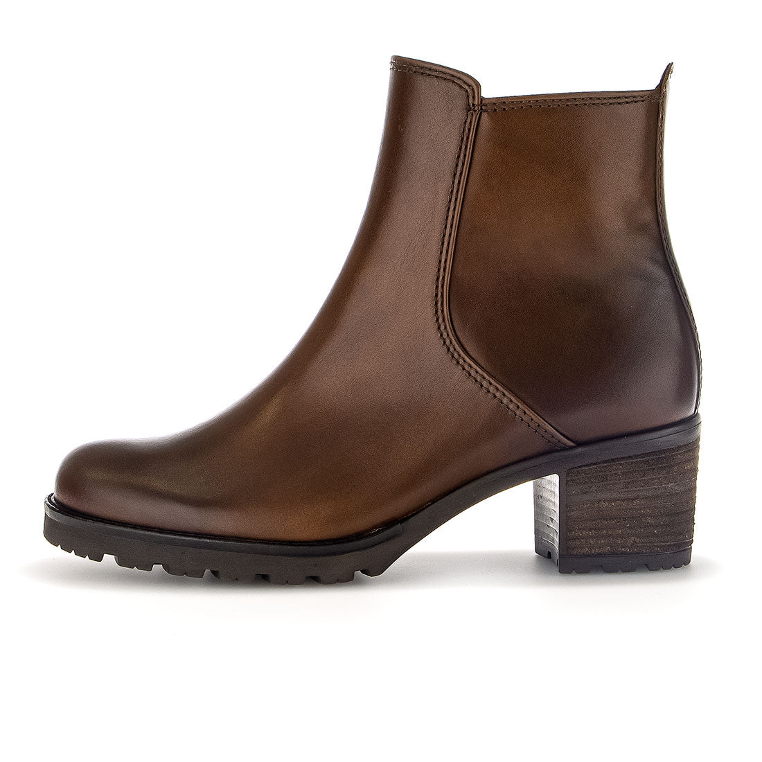 GABOR Sattel leather boot with 4.5 cm heel,