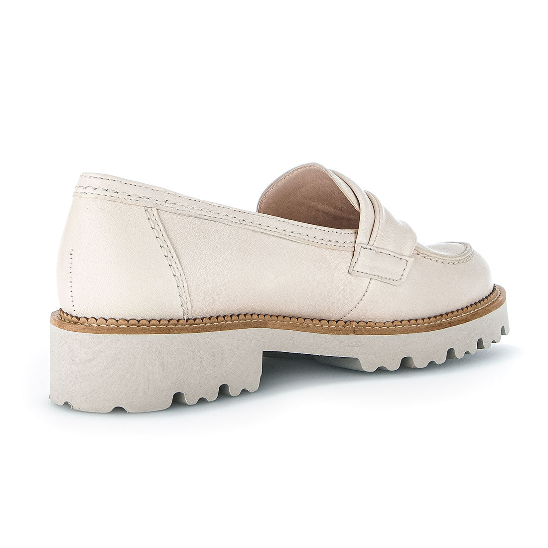 GABOR Off-white leather loafer,