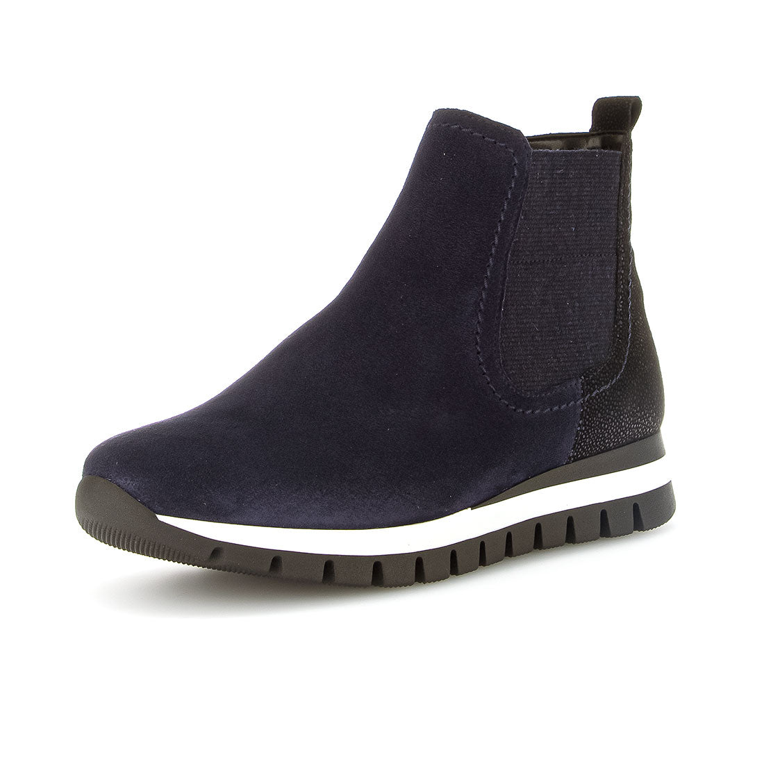 GABOR Blue suede dust le elastic + zipper,