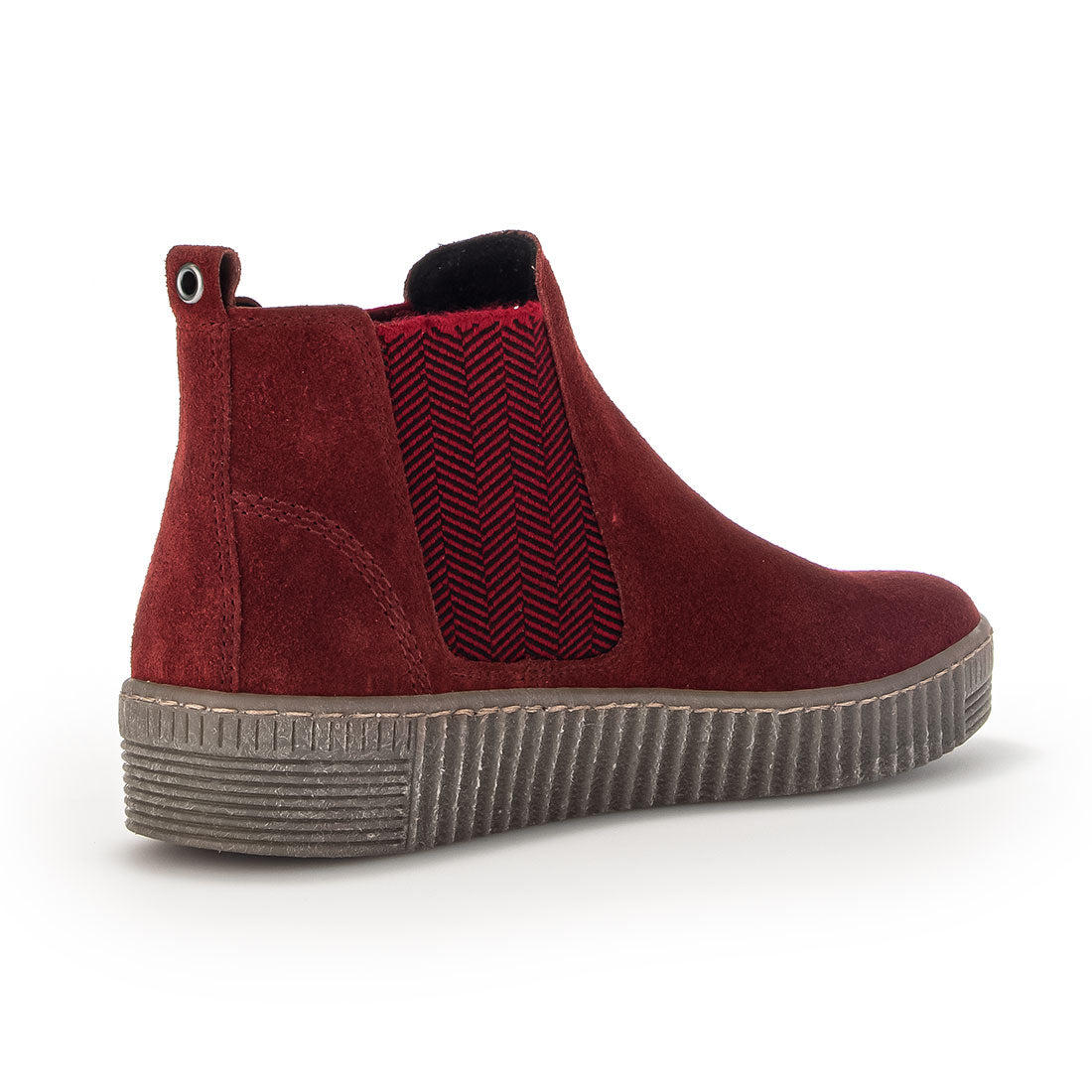 GABOR Dark red boot with rubber sole,