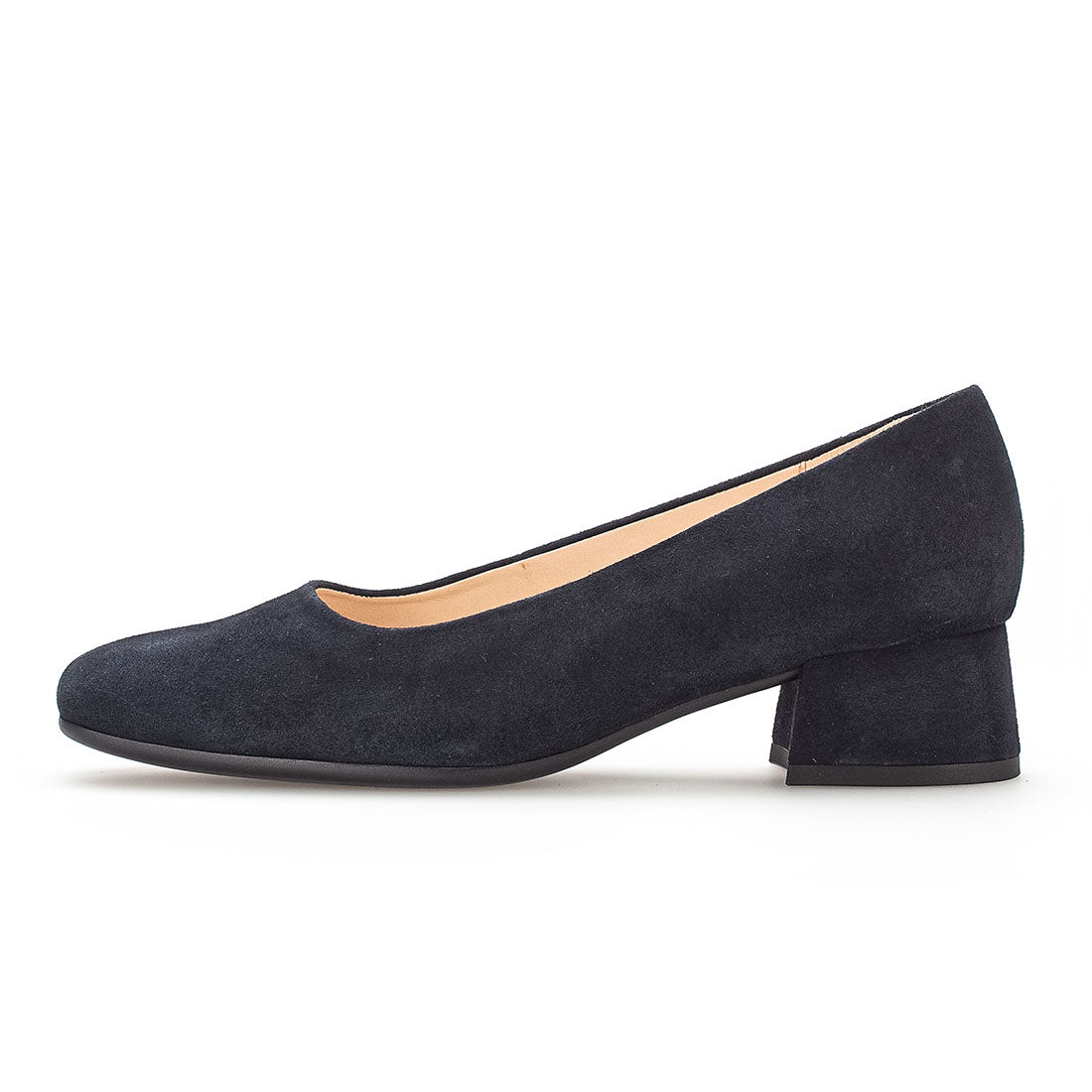 GABOR Blue suede pump with width G,