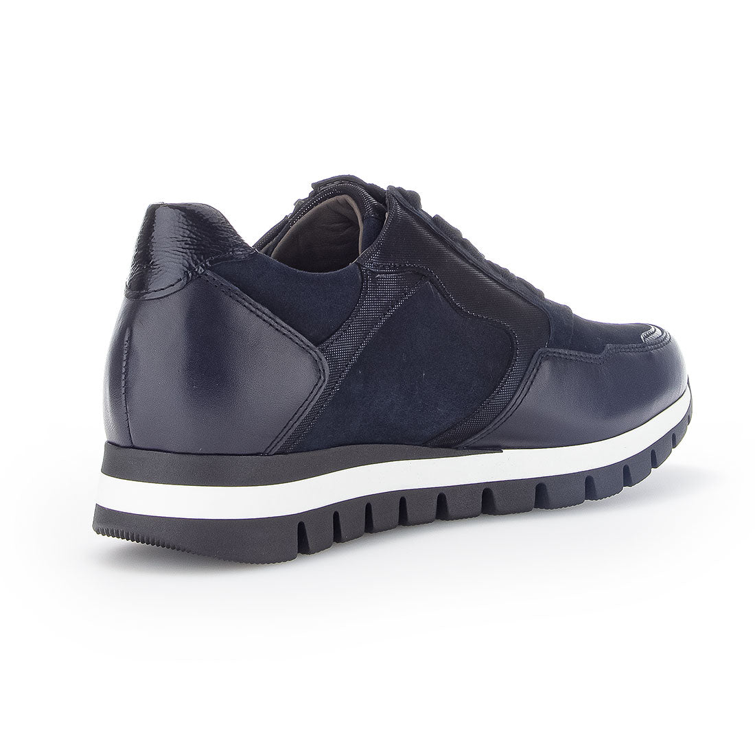 GABOR Dark blue suede/ leather with width H,